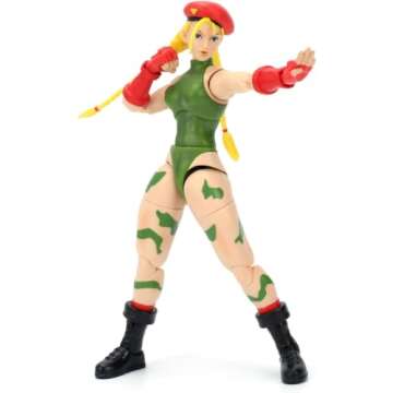 Collectible Jada Toys Street Fighter II Cammy Action Figure - 6 Inches