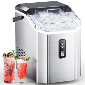 COWSAR Nugget Ice Maker - Quick Chewable Ice Maker for Homes and Parties