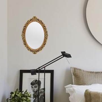 Elegant OIGUMR Vintage Oval Mirror for Home Decor