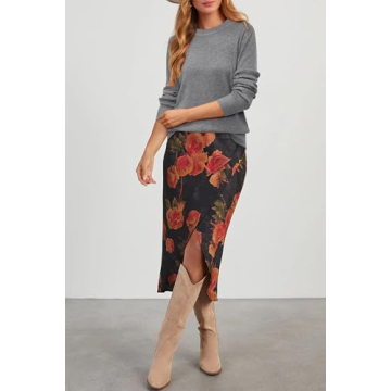 Arach&Cloz Women's Trendy Fall Pullover Sweater