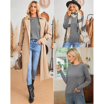 Arach&Cloz Women's Trendy Fall Pullover Sweater