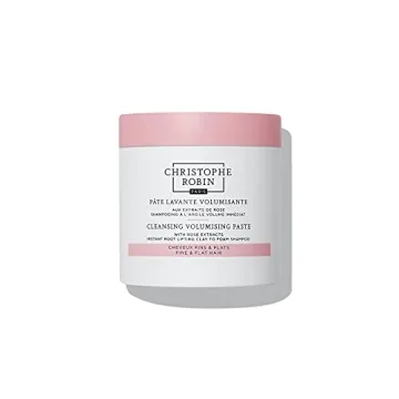 Christophe Robin Cleansing Volumizing Paste with Rassoul Clay and Rose Extracts for Fine, Thin, and ...