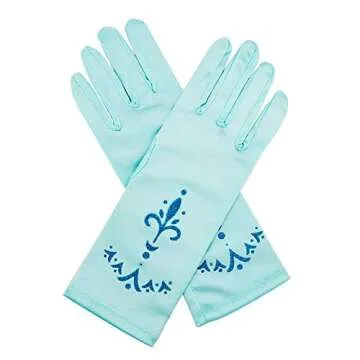 Elsa Princess Dress Up Accessories Frozen Jewelry Play Toy Set for Girls with Headband Braid Wig, Crowns, Necklaces, Wands, Rings, Bracelets Gloves Elsa Cinderella Costume Accessories