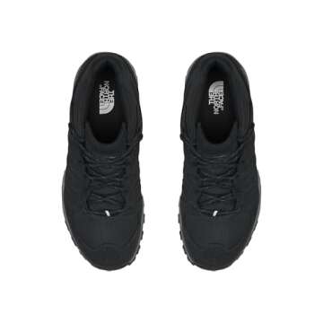 THE NORTH FACE Men's Truckee Mid Hiking Shoe, TNF Black/Asphalt Grey, 10