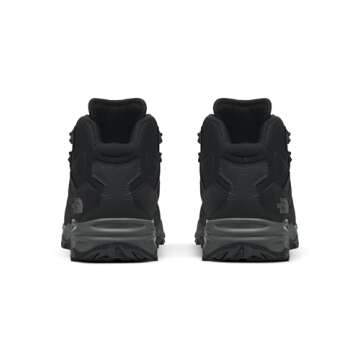 THE NORTH FACE Men's Truckee Mid Hiking Shoe, TNF Black/Asphalt Grey, 10