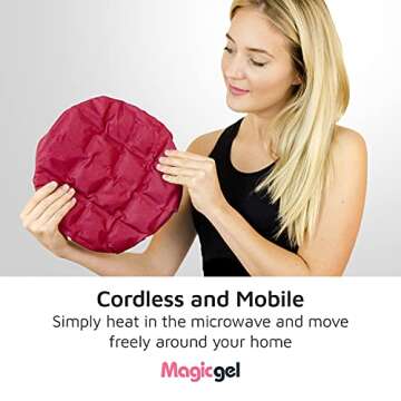 Magic Gel Premium Deep Conditioning Heat Cap. A Hot Head Cap to Hydrate, Moisturize and Condition. Thermal Cordless Hair Steamer for Damaged Hair (Natural Steam Treatment)