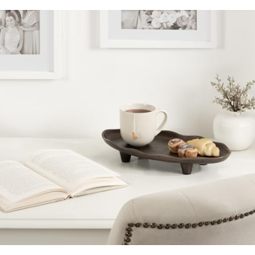 Kate and Laurel Alessia Decorative Metal Tray 14x8