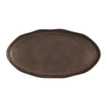 Kate and Laurel Alessia Decorative Metal Tray 14x8