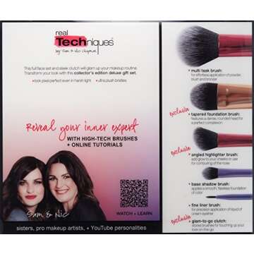 Real Techniques Deluxe Gift Set – 5 Essential Makeup Brushes