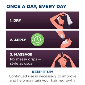 Rogaine Women's Minoxidil Foam for Thicker Hair Regrowth