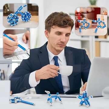 Upgrade Fidget Pen Magnetic Pen Toys for Teens- Unique Birthday Gifts for Young Men Fun Gifts for Teenage Boys Novelty Christmas Stocking Fillers Gadget for 8 10 11 12 13 14 15 Year Old Boy