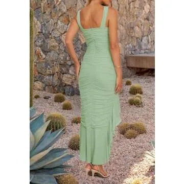 Elegant ZESICA Sleeveless Bodycon Dress for Summer Events