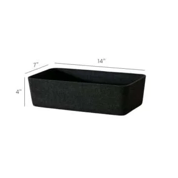 Stylish Felt Storage Bin Set for Organized Living