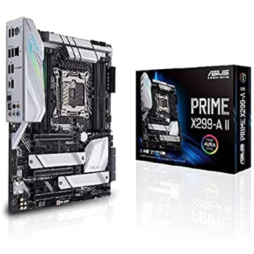 Asus Prime X299-A II ATX Motherboard with Triple M.2, USB 3.2, and RGB Lighting
