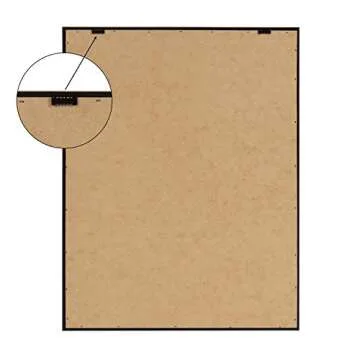 Kate and Laurel x Piddix Collaboration Santa Claus Framed Linen Textured Canvas Wall Art, 18x24 Gold, Decorative Holiday Wall Decor