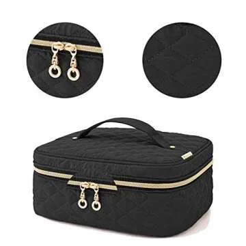 Yarwo Stylish Nail Polish Organizer Bag Holds 24 Bottles