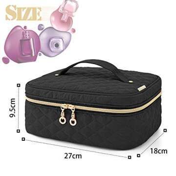 Yarwo Stylish Nail Polish Organizer Bag Holds 24 Bottles