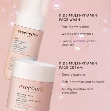 Evereden Kids Happy Face Duo - Vegan Skin Care Set for Kids