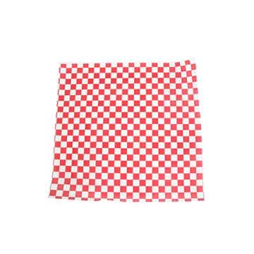 CucinaPrime Red and White Food Basket Liner - 100 Pack