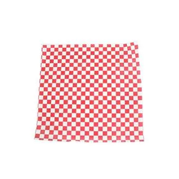 CucinaPrime Red and White Food Basket Liner - 100 Pack