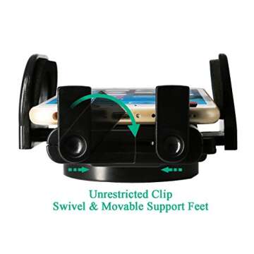 Windshield Phone Car Holder Universal Car Phone Holder Mount Strong Suction Cup Phone Holder for Car Windshield Car Phone Mount One Button Design Compatible with iPhone Samsung Smartphone Cell Phone