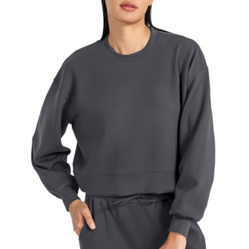 Women’s Crewneck Cropped Sweatshirt for Style and Comfort
