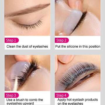 44 Piece Lash Lift Rods for Stunning Curled Lashes