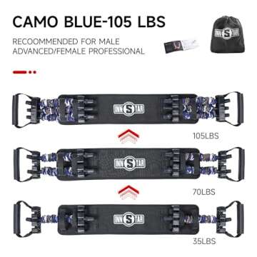 Innstar Multi-Function Resistance Bands for Working Out, Push Up Exercise Bands Resistance Bands Set...