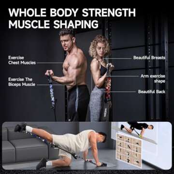 Innstar Multi-Function Resistance Bands for Working Out, Push Up Exercise Bands Resistance Bands Set for Bench Press Gym Equipment, Home Workout, Travel Portable