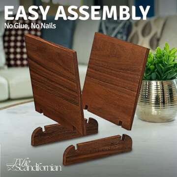 Elegant Walnut Vinyl Record Holder for 40 Albums