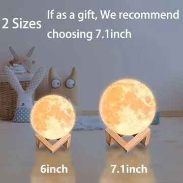 128 Color CPLA Moon Lamp for Birthday Gifts