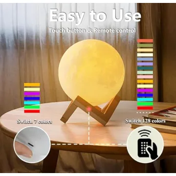 128 Color CPLA Moon Lamp for Birthday Gifts