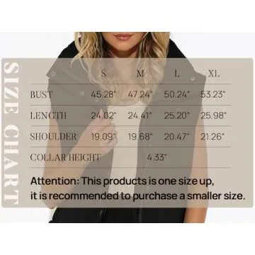 Stylish MIROL Women's Cropped Puffer Vest for Winter