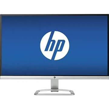 HP 27" Widescreen IPS LED Flat-panel HD Monitor, 1920x1080 at 60Hz, 7ms response time, 178 degrees horizontal and vertical viewing angles, 10,000,000:1 dynamic contrast ratio, HDMI
