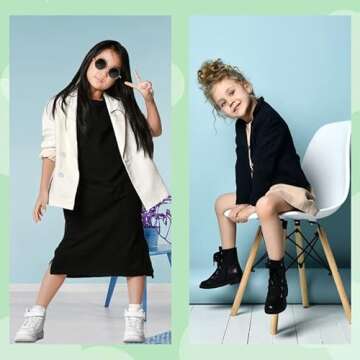 JIAHONG Kids Boys' Blazer Casual Buttoned Blazers Suit Jacket Two Pockets Suit Jacket for Girls or Toddler 3-12 Years(Dark Grey-s)