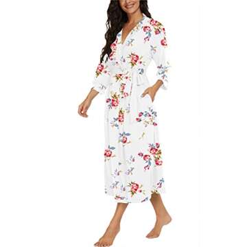 Elegant VINTATRE Women Kimono Robes - Soft Lightweight Knit Bathrobe
