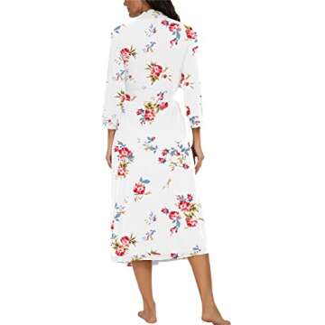 VINTATRE Women Long Lightweight Kimono Bathrobe - Soft Knit