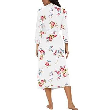 VINTATRE Women Long Lightweight Kimono Bathrobe - Soft Knit