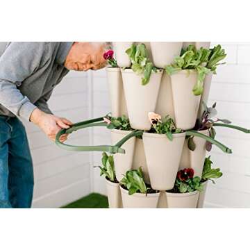 Greenstalk Set of 3 Plant Supports for Growing Tomatoes, Cucumbers, Peppers, Eggplant, and Squash Vertically in a Vertical Planter