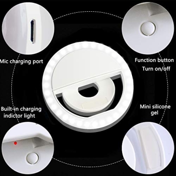 XINBAOHONG Portable Selfie Ring Light for Perfect Lighting