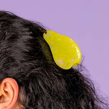 Pear Claw Clips,Cellulose Acetate Hair Clips,Small Claw Clips for Women