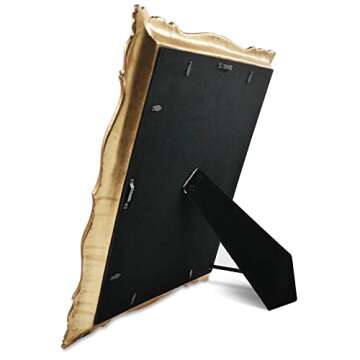 iAmoy 11x14 Picture Frame Baroque Picture Frames 8x10 with Mat Bronze Photo Frames for Gallery Wall Display