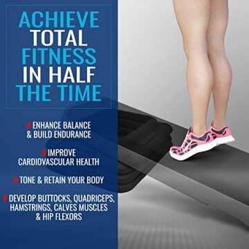 Yes4All Aerobic Step Platform Risers Health Club Size - Black - Pair