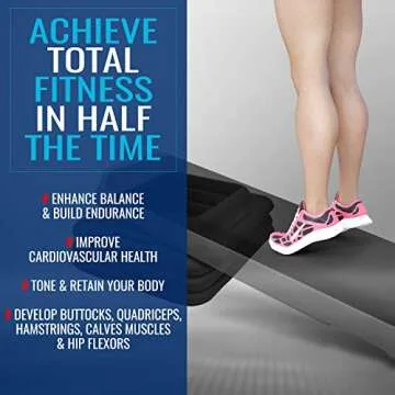 Yes4All Aerobic Step Platform Risers Health Club Size - Black - Pair