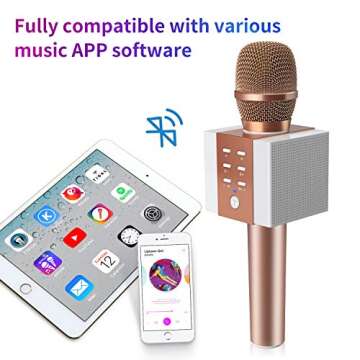 TOSING 008 Karaoke Microphone - Bluetooth & Immersive Sound