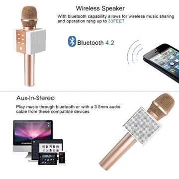 TOSING 008 Karaoke Microphone - Bluetooth & Immersive Sound