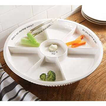 Mud Pie Circa Chip N Dip Set (Veggie Dip Set)