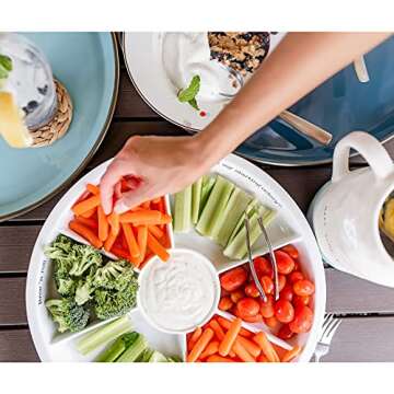 Mud Pie Circa Chip N Dip Set (Veggie Dip Set)