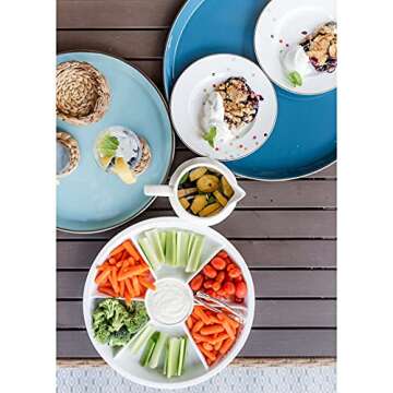 Mud Pie Circa Chip N Dip Set (Veggie Dip Set)