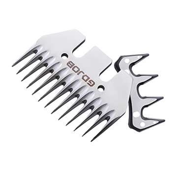 13 Teeth Straight Replacement Blades for Sheep Shears, Professional Stainless Steel Sheep Shearing Clipper Blades for Sheep Alpacas Goats